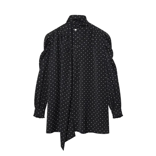 Women's Polka Dot Scarf Dress - Stylish European Style KUN-00134
