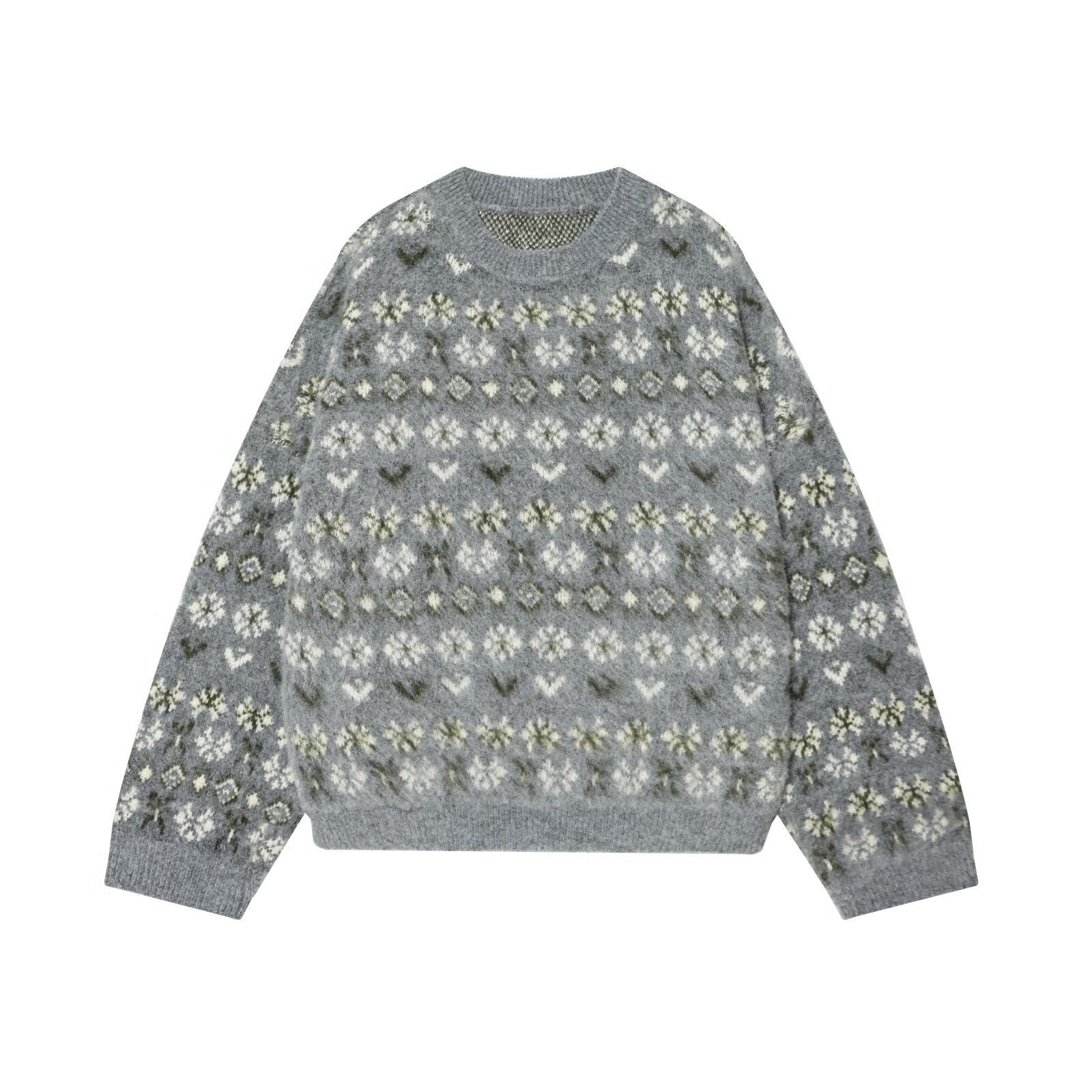 Jacquard Knit Top - European Style Fashion KUN-00003