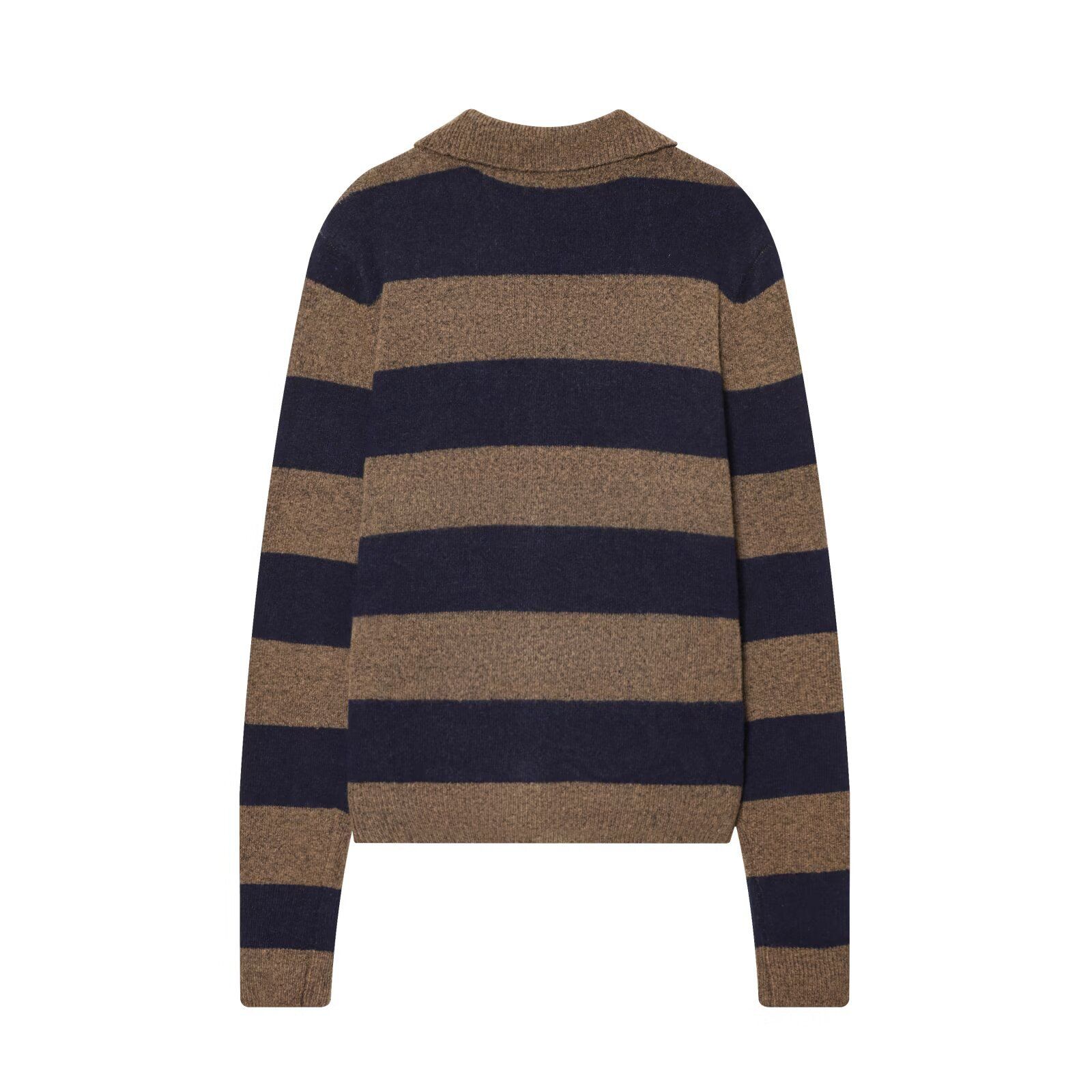 Striped Knit Cardigan - European Style Casual Chic KUN-00007