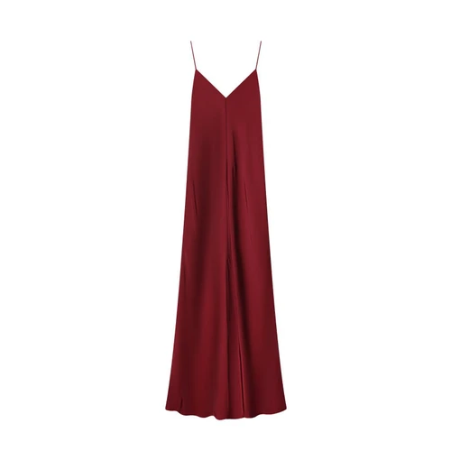 Silk Satin Slip Dress Chic European Style KUN-00160