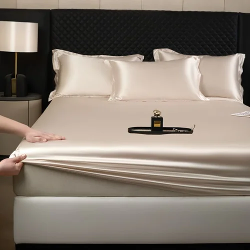 Set di lenzuola con angoli in seta di gelso, composto da 3 pezzi - Set di lenzuola e federe di alta qualità