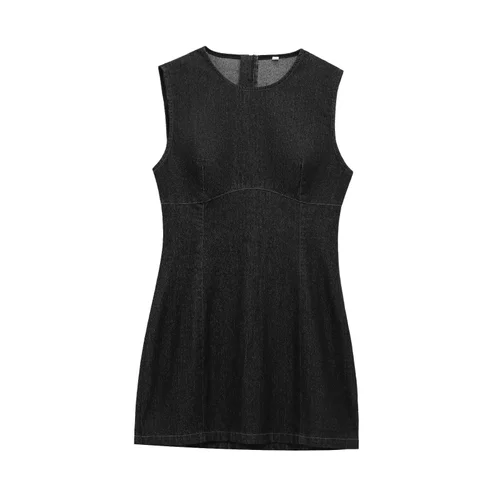Denim Mini Dress - Trendy & Versatile KUN-00131