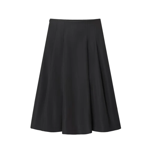 Pleated Midi Skirt - Versatile Chic European Style KUN-00006