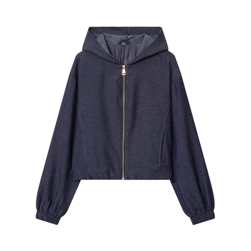 Conjunto de chaqueta bomber con capucha y pantalón ancho - Estilo europeo KUN-00085