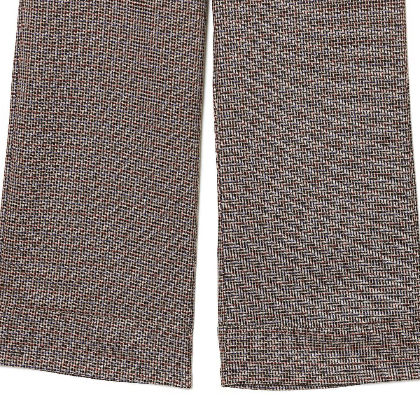 Pied-de-poule broek met riem - Chique Europese stijl KUN-00030