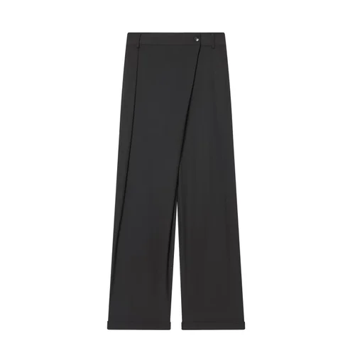 Damenhose mit asymmetrischem Bund, stylisch und trendig, KUN-00012