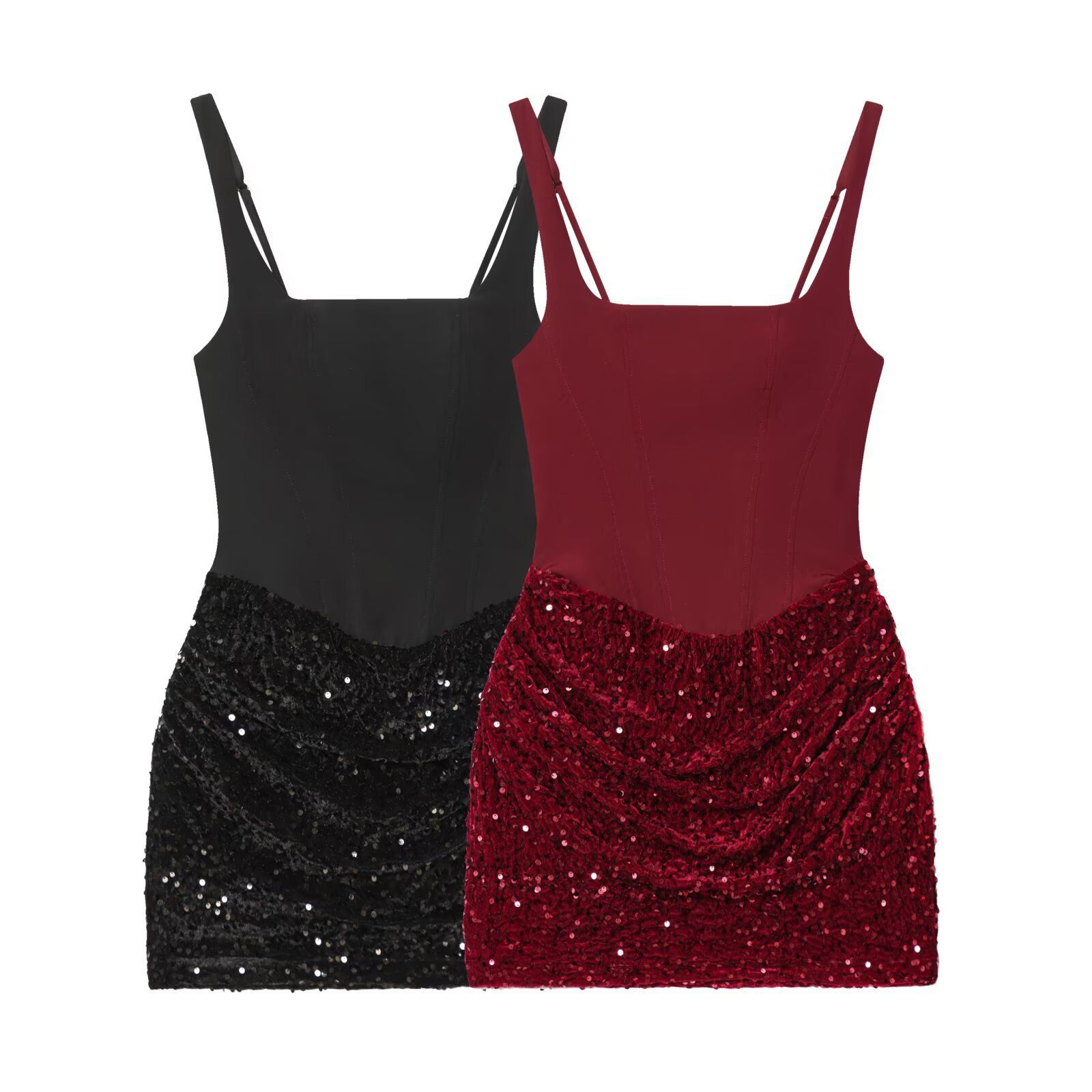 Sequin Bodycon Cami Dress - European Style KUN-00024