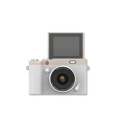 64MP 4K Digital Camera with 180° Flip Screen, 16X Digital Zoom, Autofocus, 850mAh Battery, OTG Connectivity