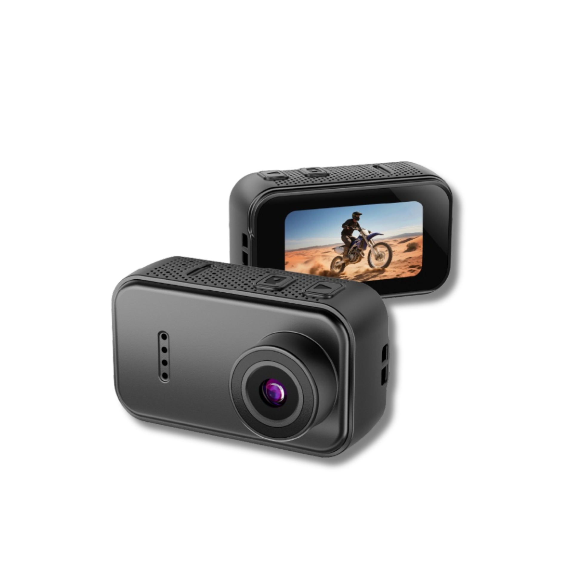 F2 Thumb Camera 1080P HD Tragbare Mini-Actionkamera, 130°-Weitwinkelobjektiv, 1,47-Zoll-IPS-Bildschirm, 25 g