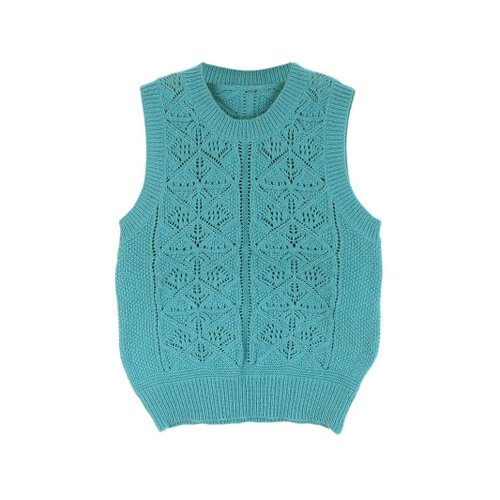 Damen-Strickweste mit Rundhalsausschnitt, Frühling/Herbst SSU-00055