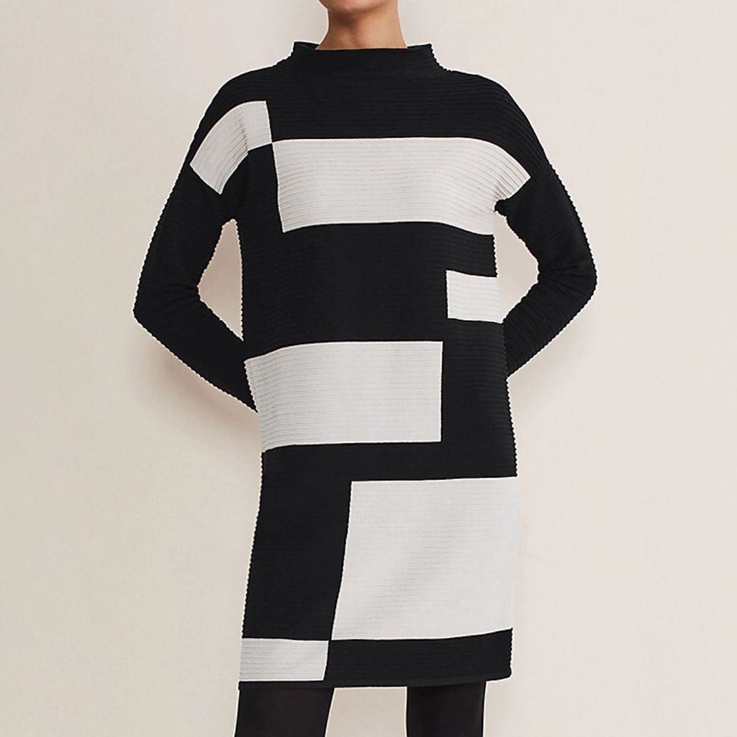 Knit Sweater Dress Long Sleeve Pullover Casual Autumn Winter