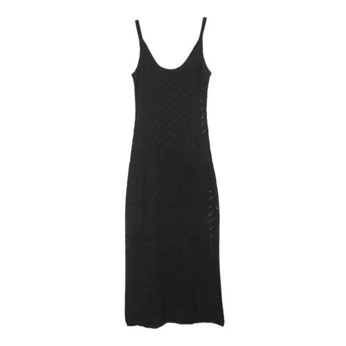 Knitted Hollow Out Slit Cami Dress Summer