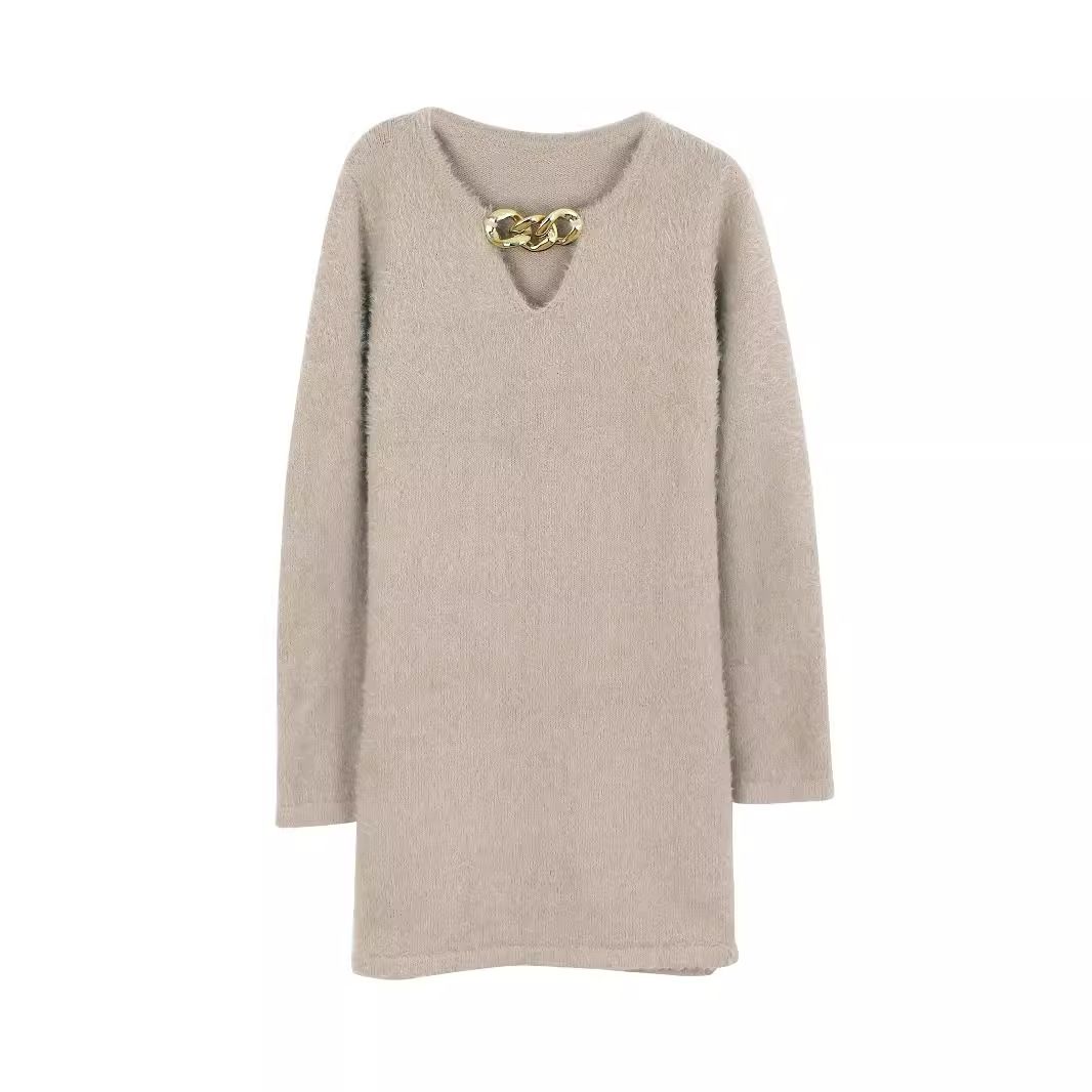 Knitted Bodycon Sweater Dress Long Sleeve Fall Winter