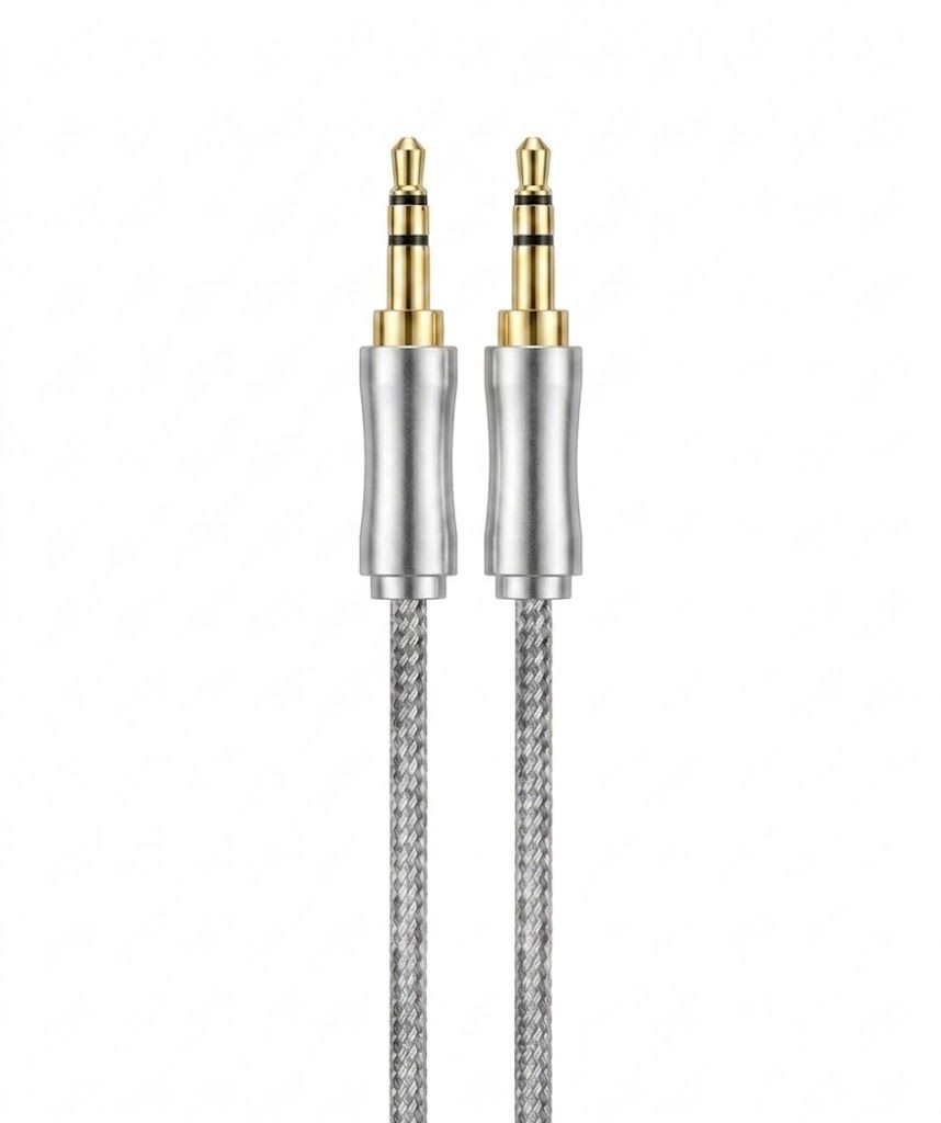 Durable TPE Premium Braided 3.5mm AUX Audio Cable, Tangle-Free Auxiliary Cord
