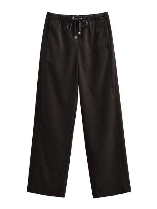 Women's Drawstring Long Pants - Stylish Elastic Waist KUN-00001