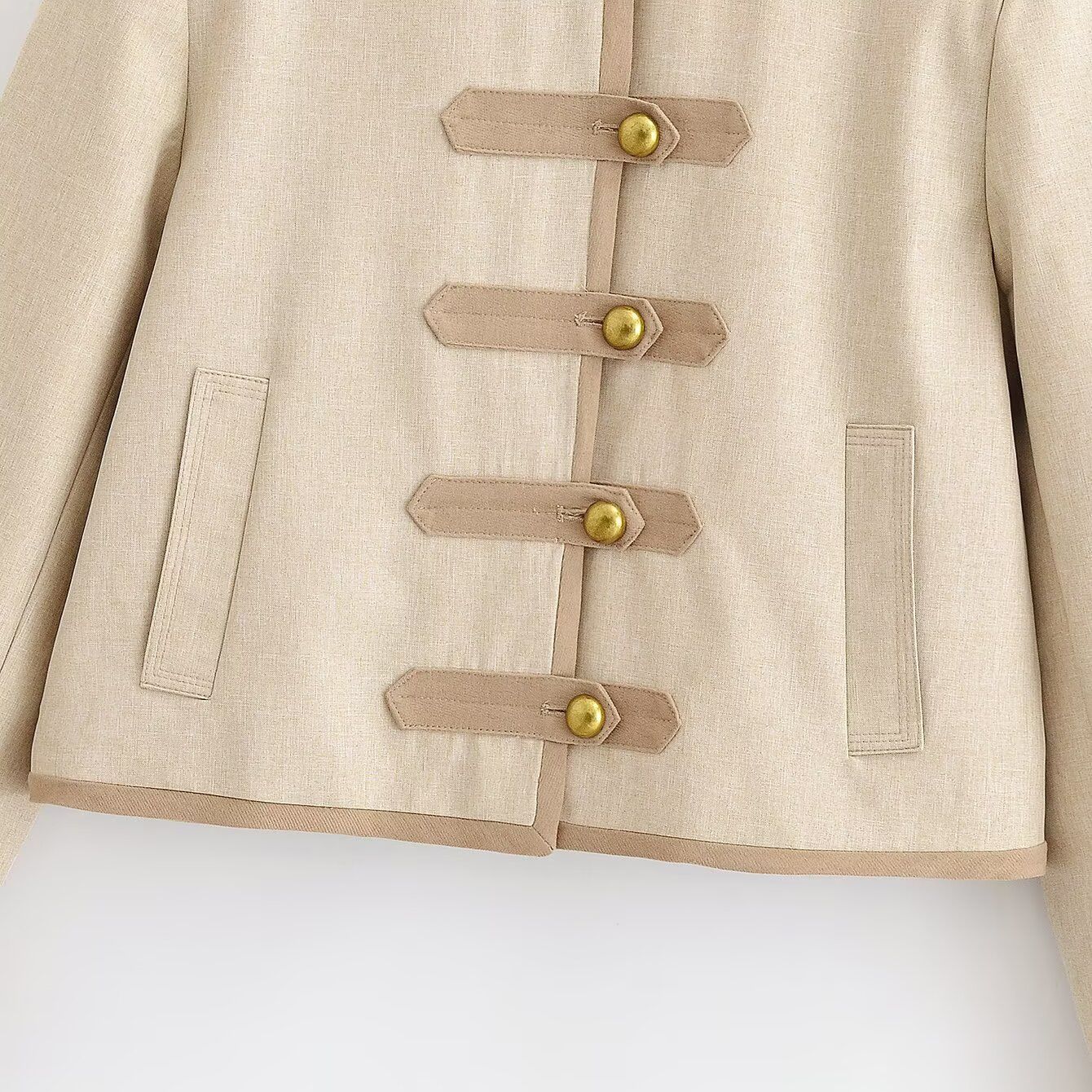 Retro cropped blazer voor dames - Stijlvol vintage colbert KUN-00033