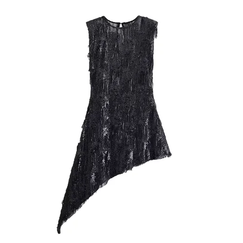 Inspired Women's Sequin Asymmetrical Dress KUN-00032