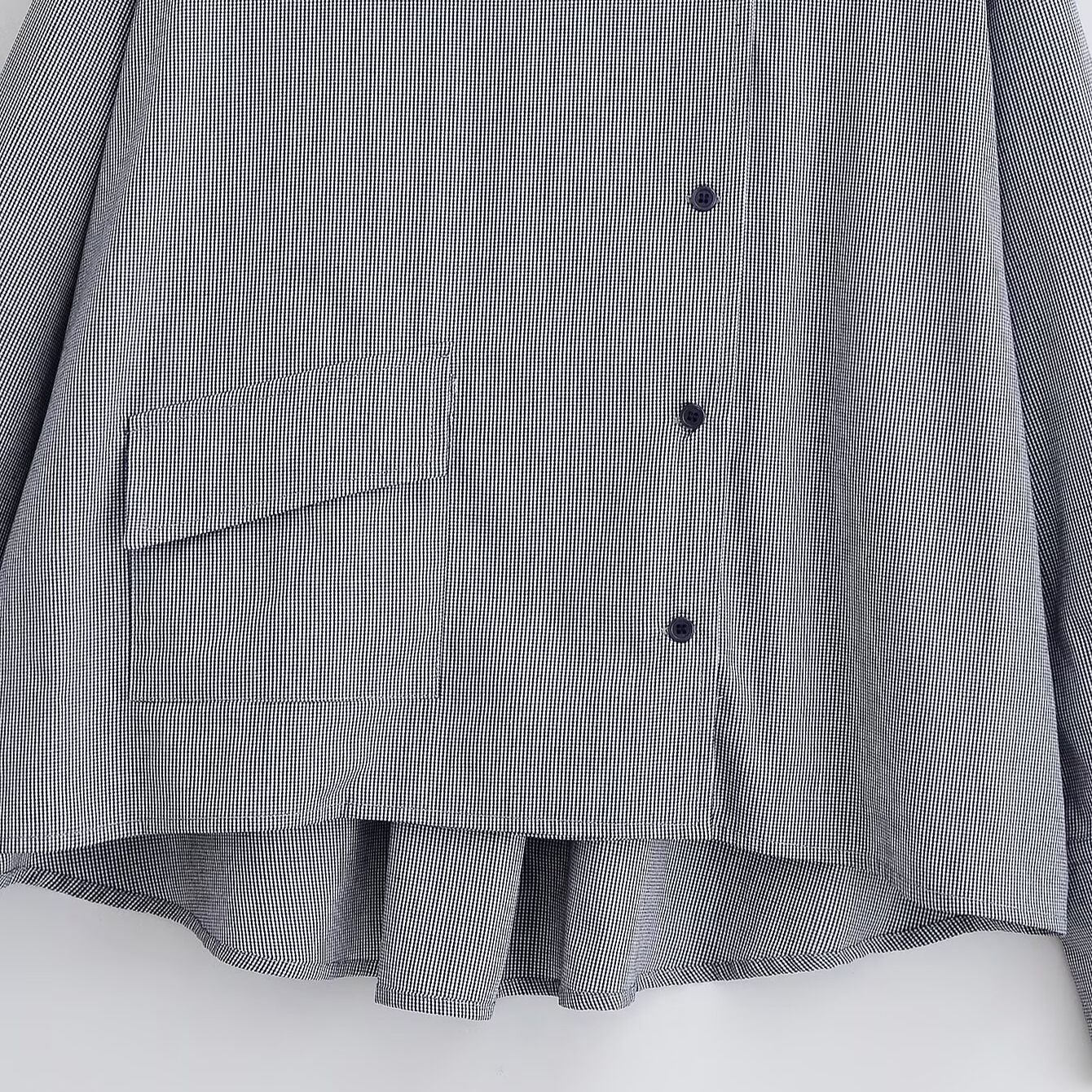 Plaid Pocket Shirt - Stylish European Style Blouse KUN-00104