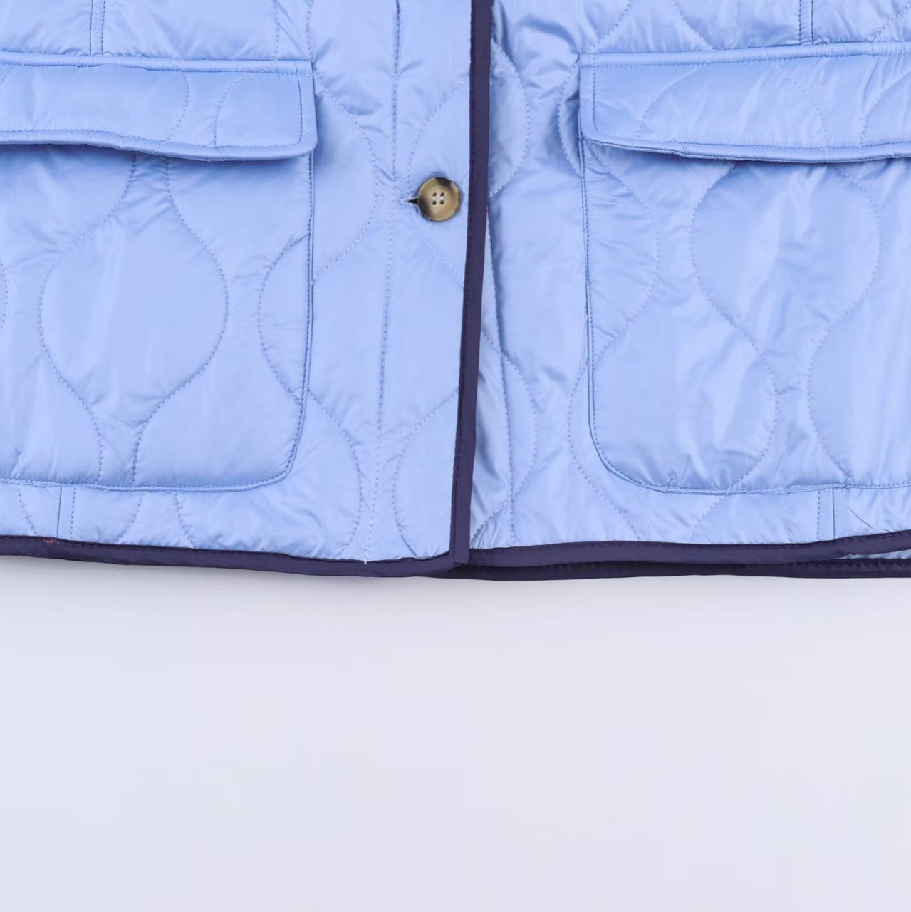 Veste légère en coton, coupe ample, style classique KUN-00019