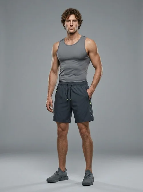 Men's Ice Silk Sports Shorts Quick Dry Breathable