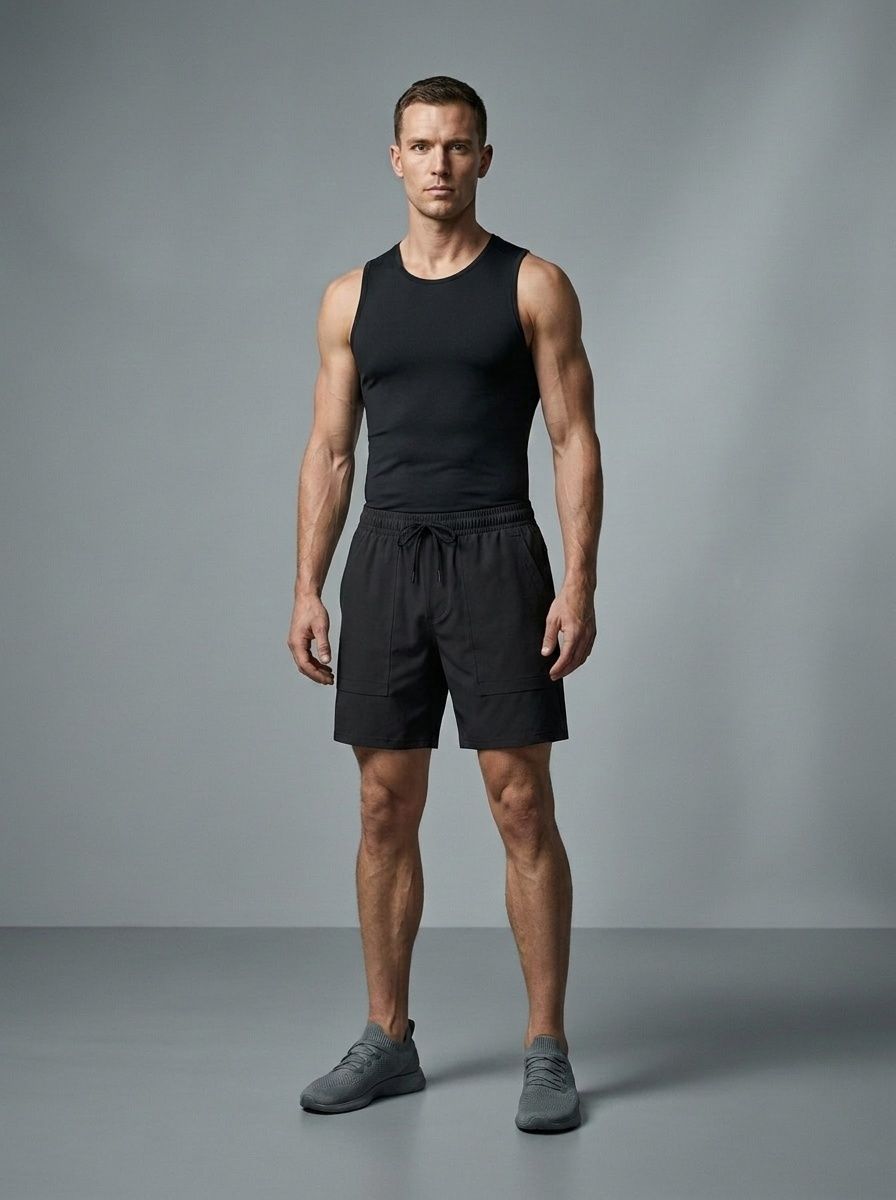 Men's Quick Dry Casual Sports Shorts with Pockets
