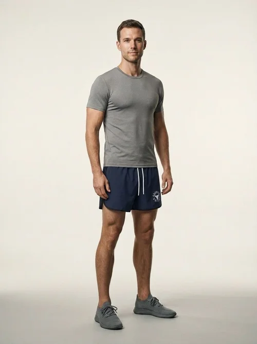 Short de course athlétique pour homme avec cordon de serrage