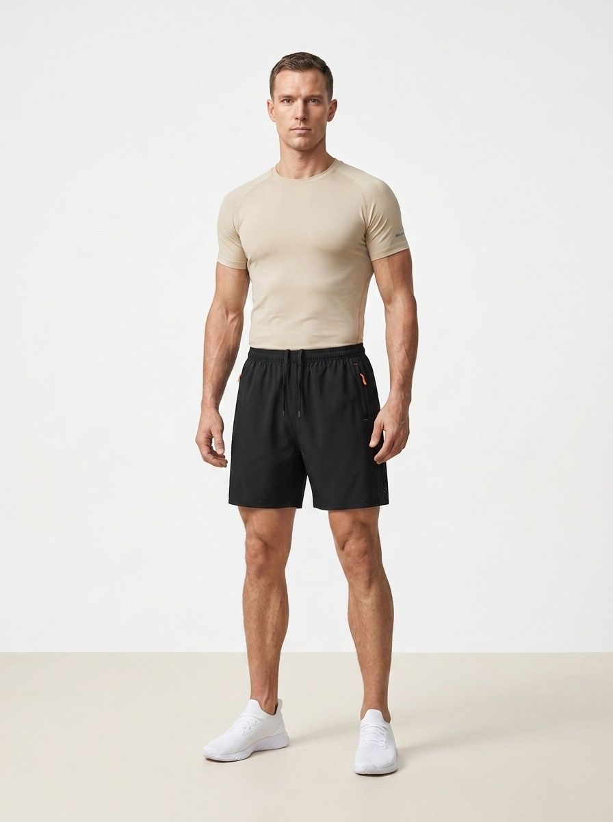 Pantaloncini sportivi da uomo traspiranti - Asciugatura rapida per palestra e corsa