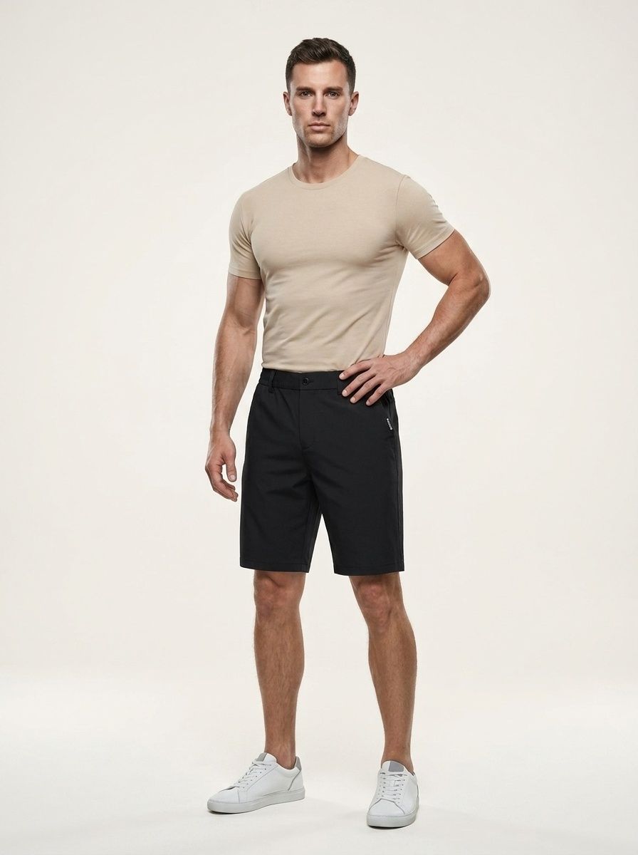 Pantaloncini sportivi casual da uomo elasticizzati, traspiranti e ad asciugatura rapida.