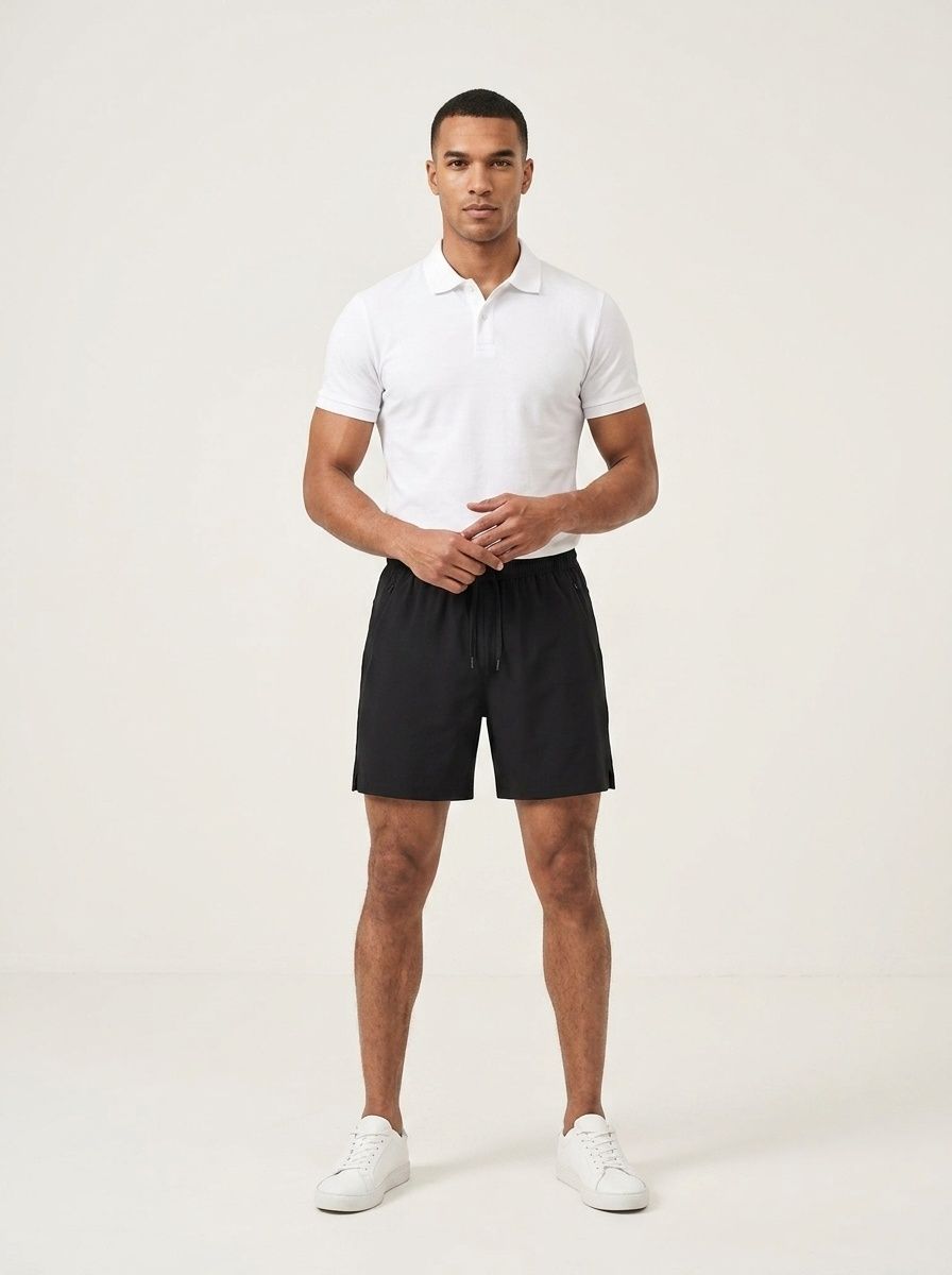 Pantaloncini sportivi da uomo ad asciugatura rapida con tasche