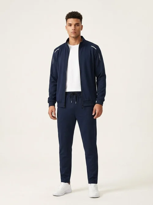 Completo sportivo da uomo - Giacca con zip integrale e pantaloni