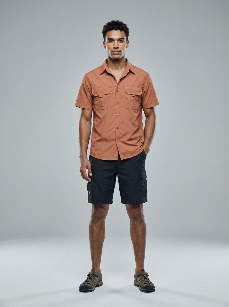 Men's Outdoor Tactical Short Sleeve Slim Fit Shirt