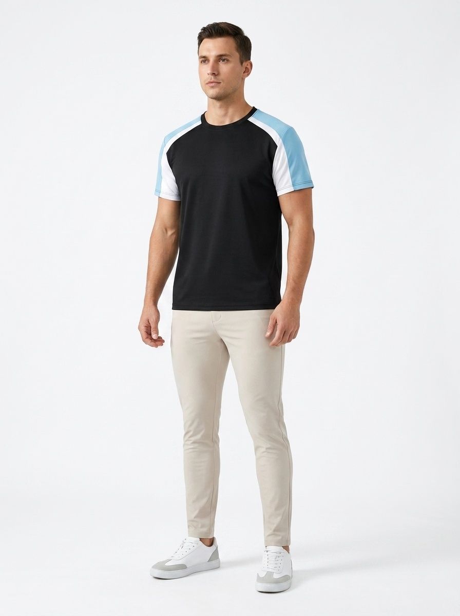 T-shirt sportiva da uomo ad asciugatura rapida | Maglietta sportiva traspirante