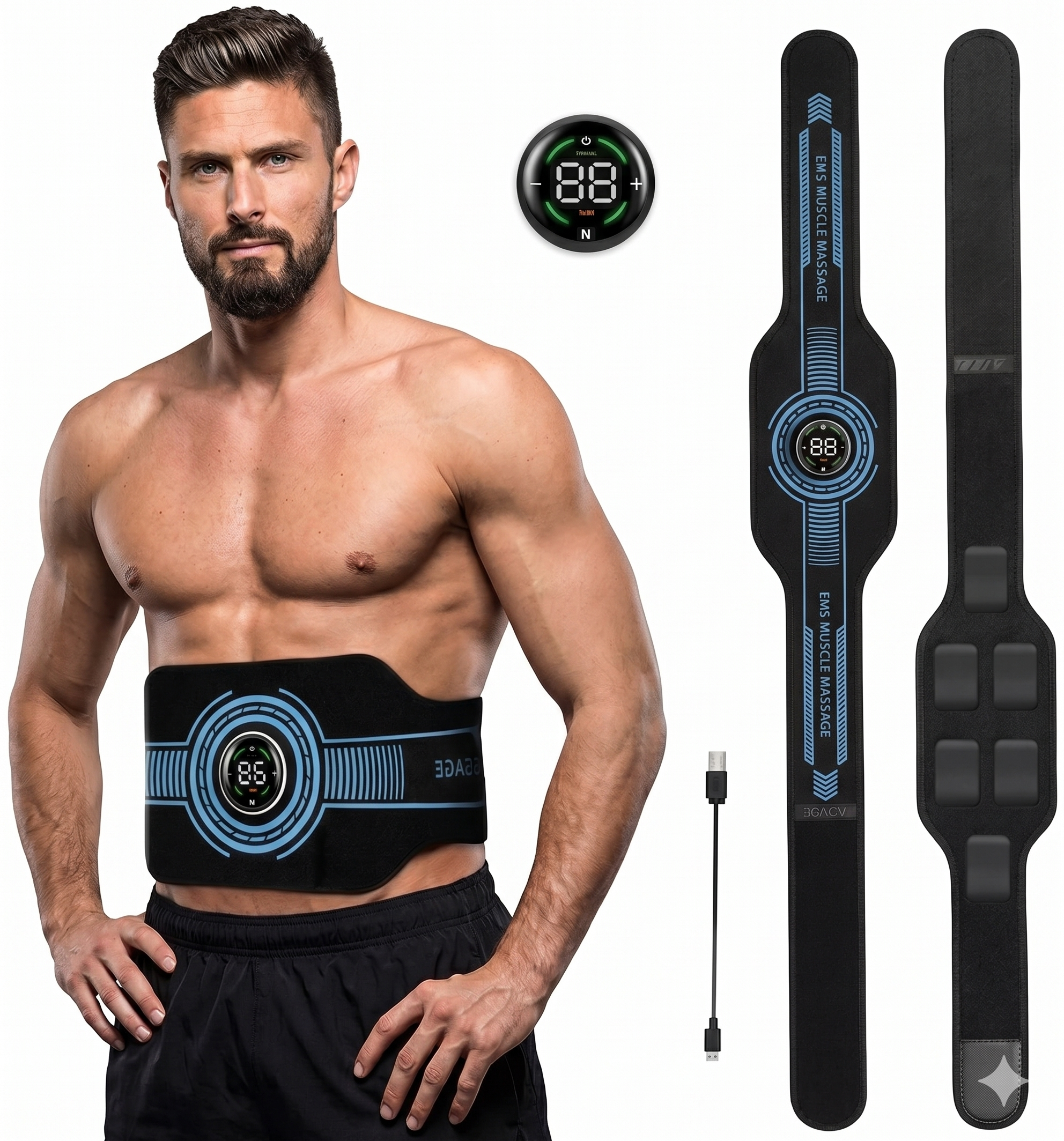 EMS Muscle Stimulator Abs Trainer - Full Body Workout
