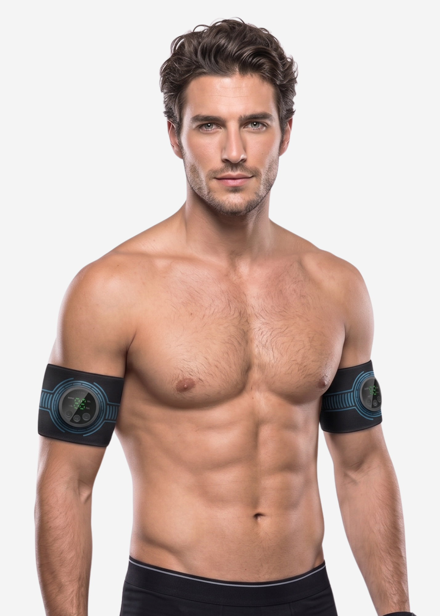 2 Pcs Set Arms EMS Muscle Stimulator Abs Trainer - Full Body Workout