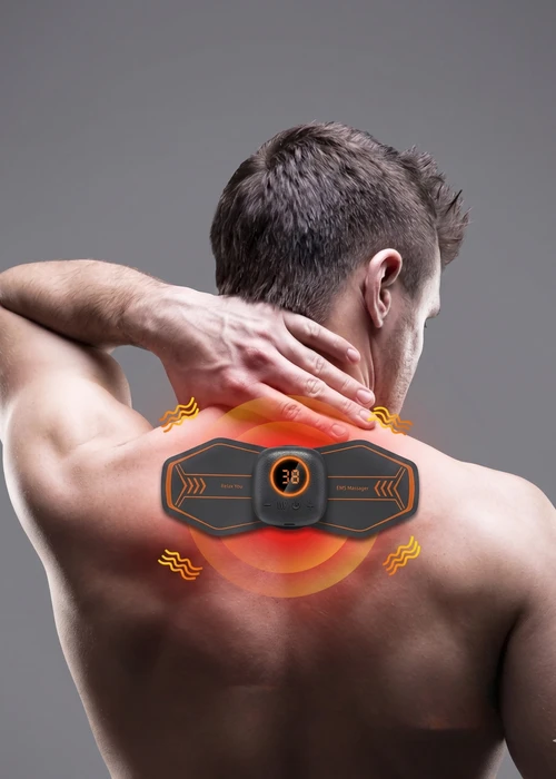 EMS-nekmassagepleister met warmtetherapie
