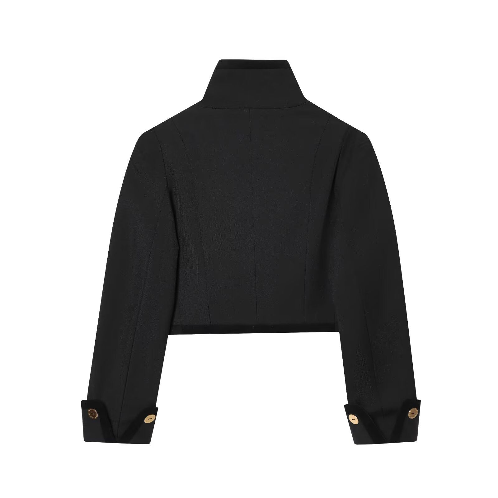 Women's Cropped Jacket Button Down Casual Trendy KUN-00023