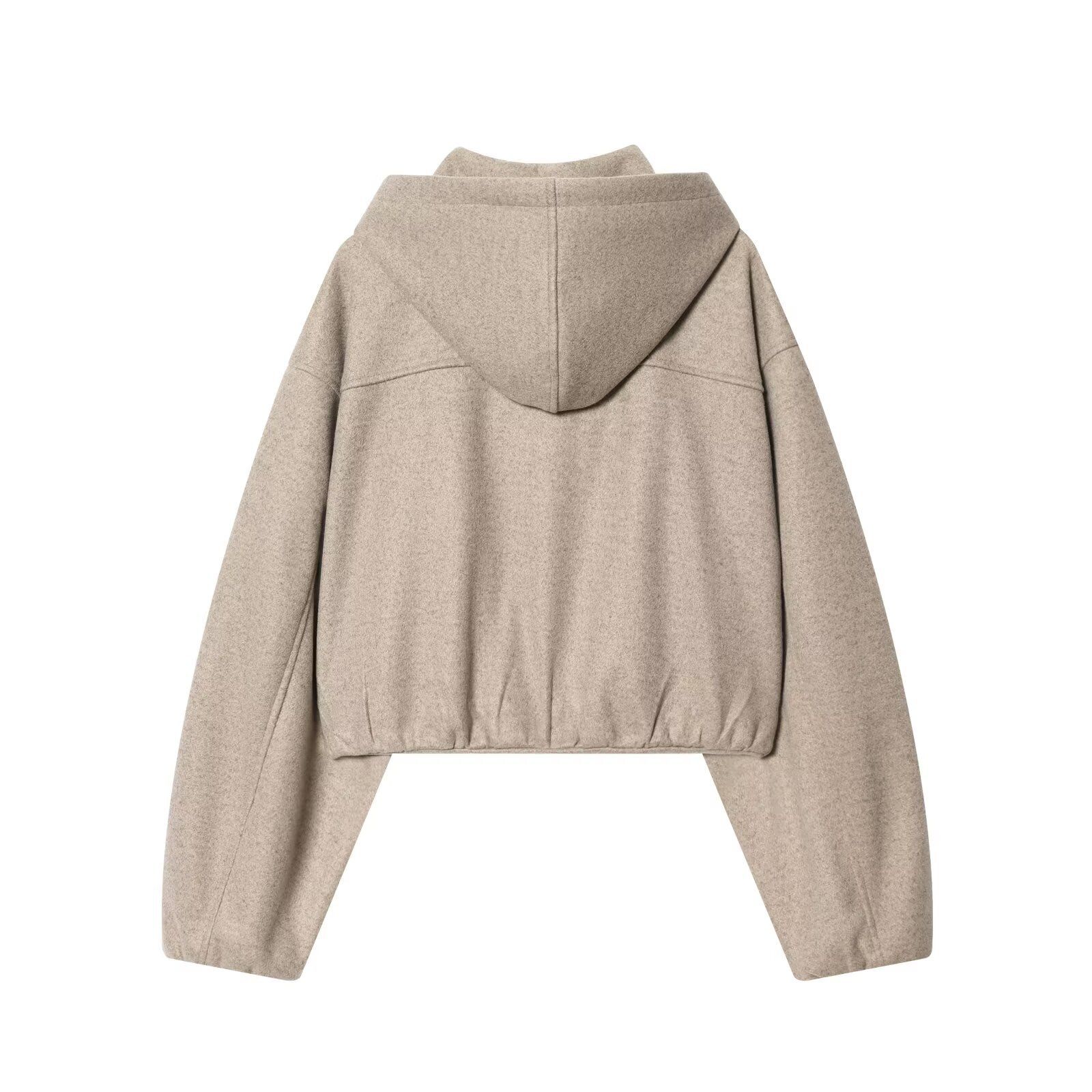 Women's Soft Hooded Jacket High Waist Pants Set KUN-00097