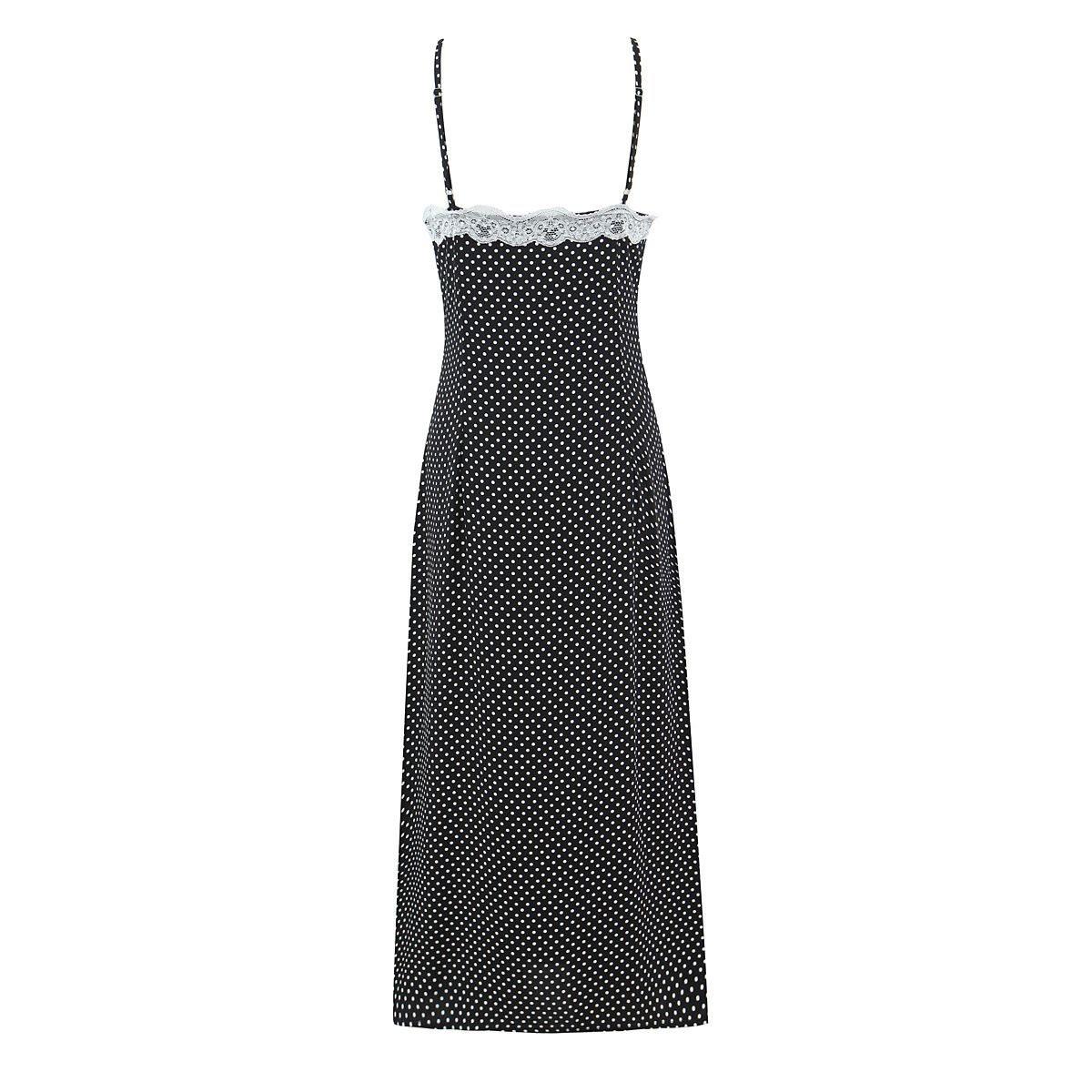 Lace Polka Dot Cami Dress - French Style KUN-00165