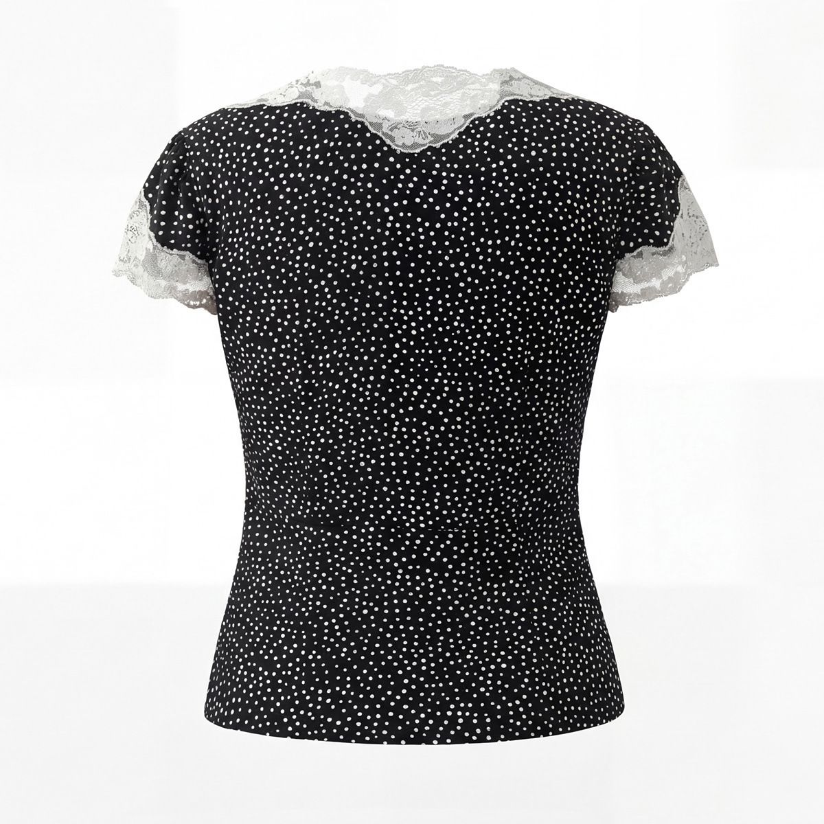 Vintage Polka Dot Lace Top & Skirt Set KUN-00026