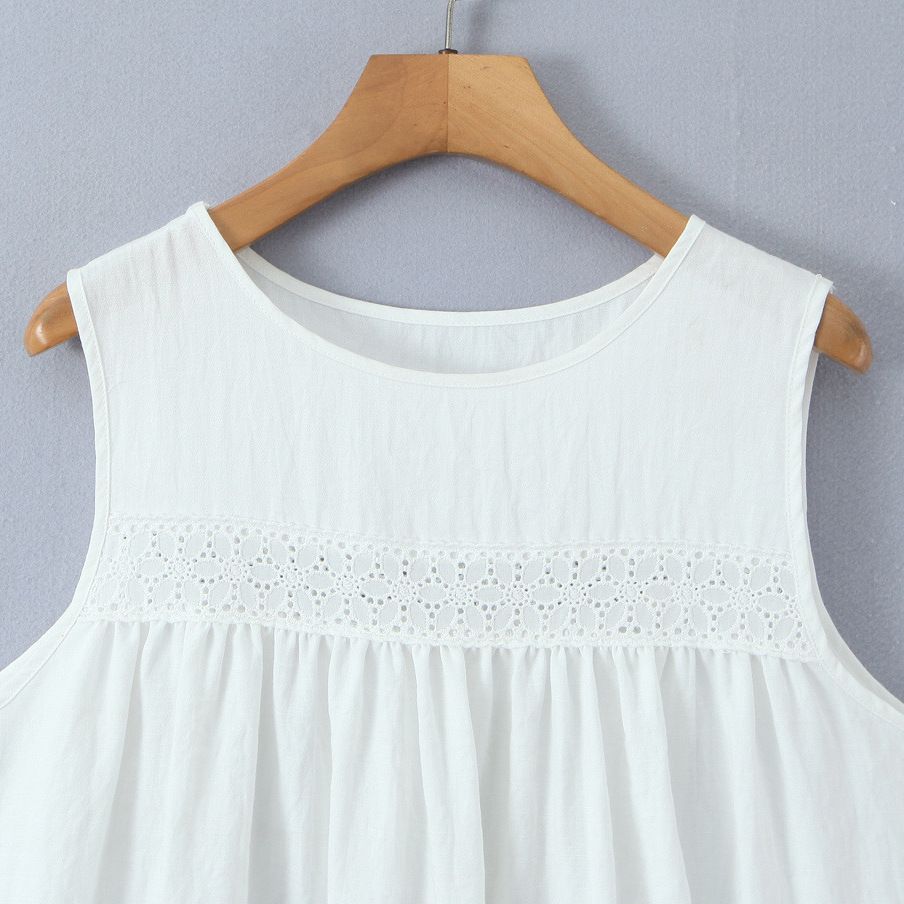 Lace Trim Midi Dress - Elegant Vacation Style KUN-00147