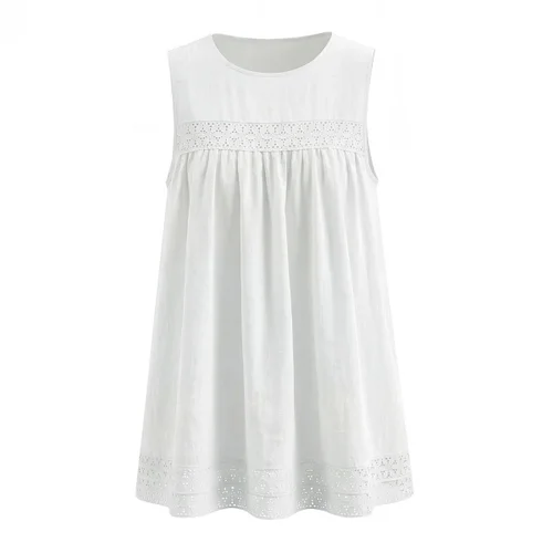Lace Trim Midi Dress - Elegant Vacation Style KUN-00147