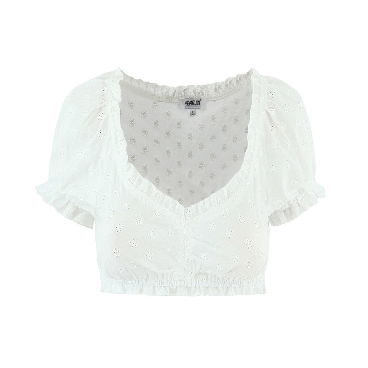 Conjunto de top y falda de encaje - Elegante y chic KUN-00095