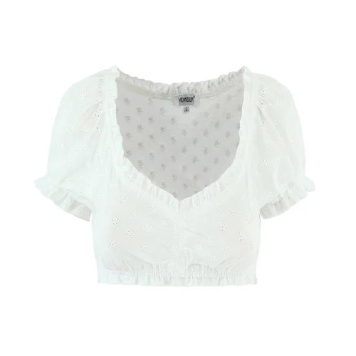 Completo composto da top e gonna in pizzo - Elegante e chic KUN-00095