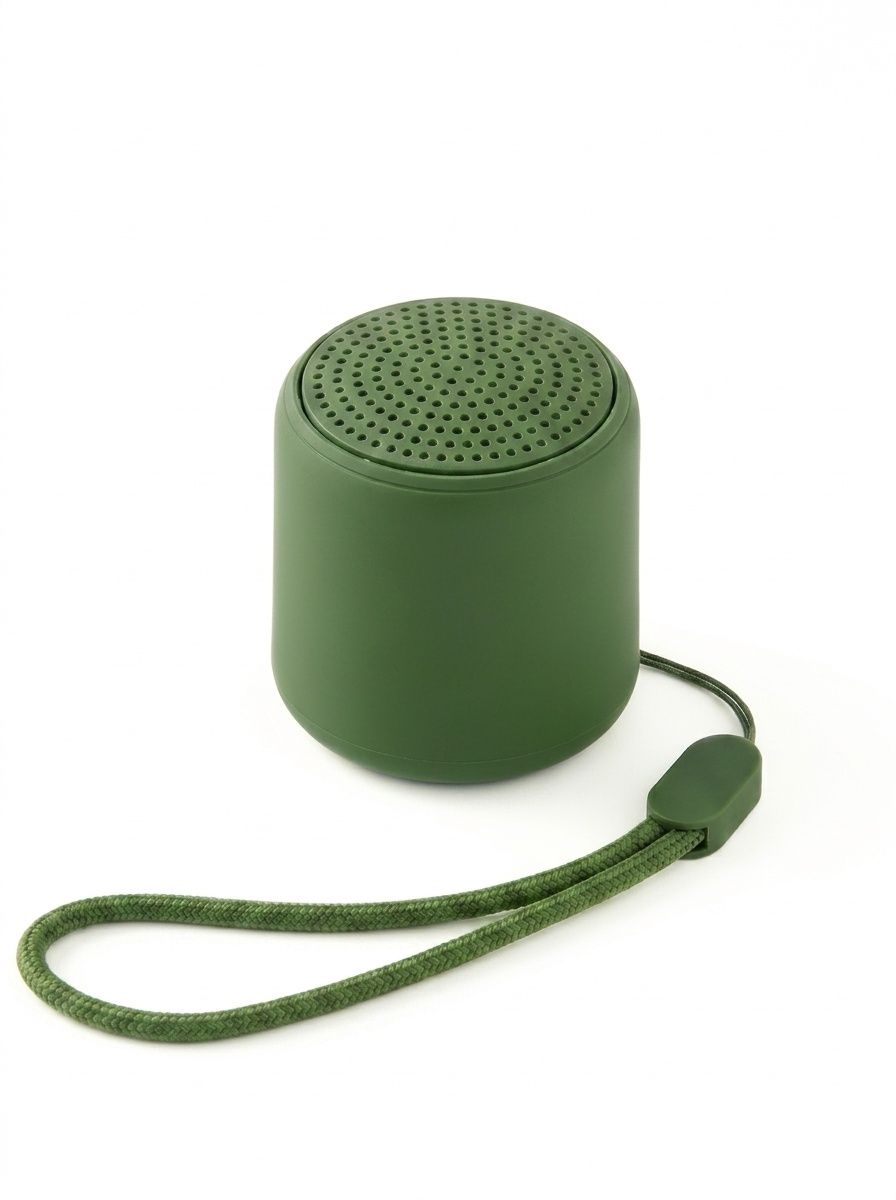 Mini Portable Bluetooth 5.3 Speaker with Deep Bass, 2-10 Hours Playtime, Lightweight Design & Carrying Strap for On-The-Go Audio