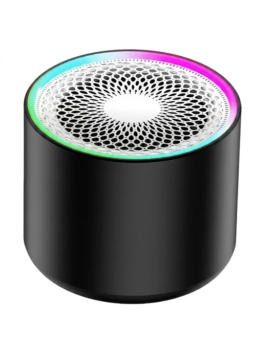 Mini Wireless Bluetooth Speaker with Dynamic RGB Lighting, True Wireless Stereo (TWS) Pairing, Hands-Free Calls, Portable Compact Design