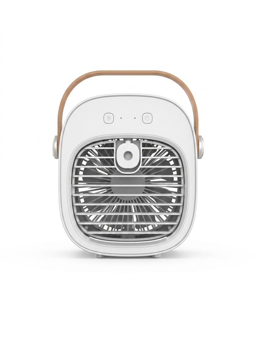 Supercooler Mini-Elektroventilator: Der beste tragbare Tischventilator mit Sprühfunktion