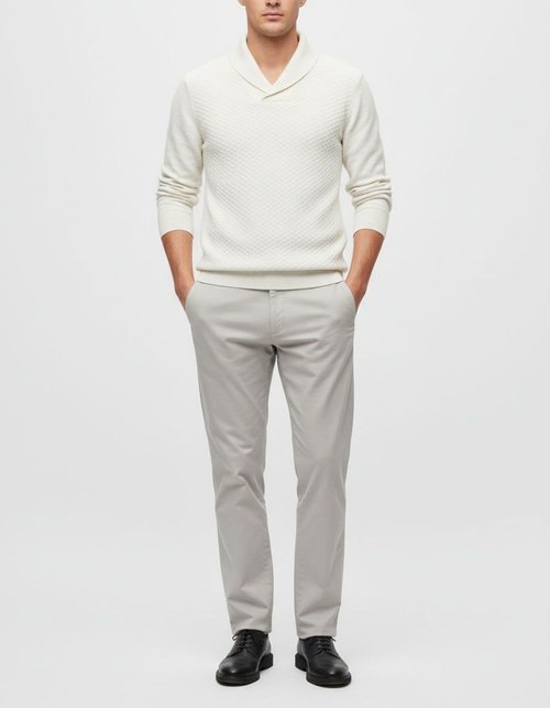 Maglione da uomo a maniche lunghe con scollo a V, intimo termico casual, tinta unita