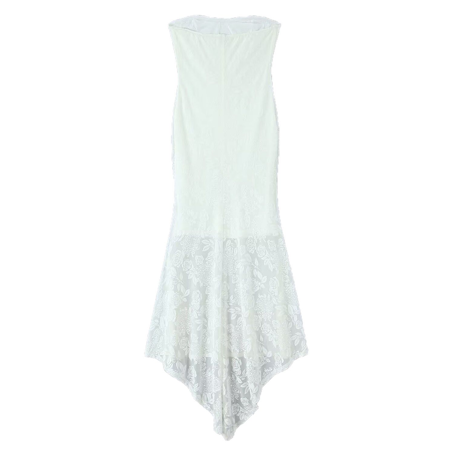 Women's Sleeveless Evening Dress with Detachable Faux Fur Shawl - High Stretch KUN-00188