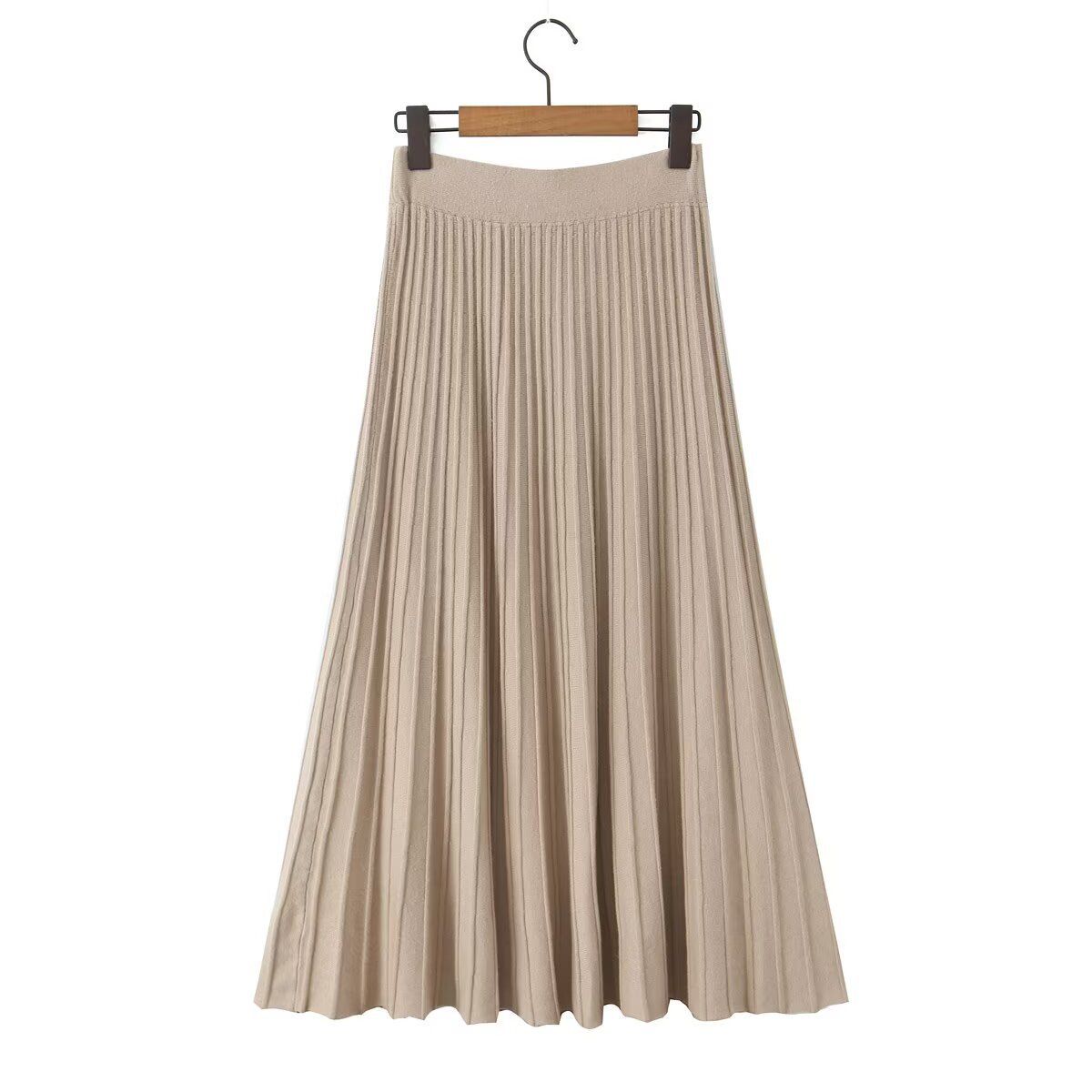 Women's Midi Skirt Elastic Waist Classic Fashion KUN-00007