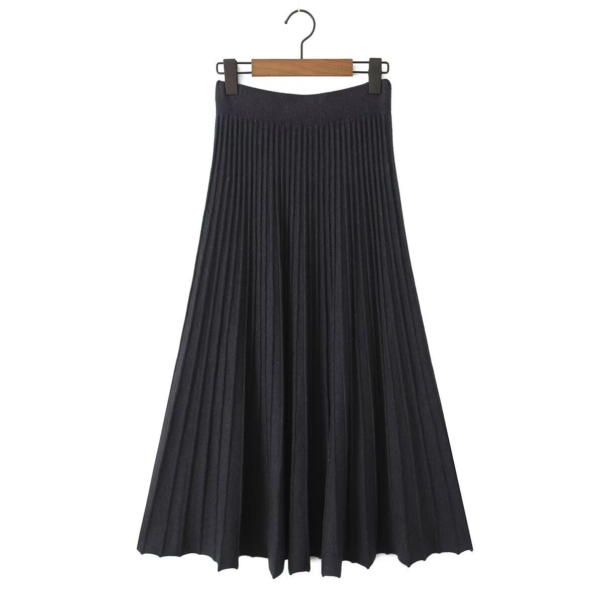 Women's Midi Skirt Elastic Waist Classic Fashion KUN-00007
